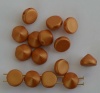 Tipp Gold Alabaster Metallic Gold Matt 02010-29421 Czech Glass Beads x 20